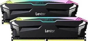 LEXAR ARES RAM DT GAMING DDR4 UDIMM 16GB KIT (2x8GB) 3600 MEMORY WITH HEATSINK AND RGB LIGHTING BLACK COLOR DUAL PACK LD4BU008G-R3600GDLA