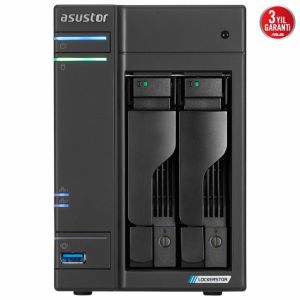 ASUSTOR A6702T INTEL N5105 2 YUVALI (2X22TB DESTEGI) 4GB DDR4(16GB RAM DESTEGI) M.2 x4 PCIe x1 2.5GbE x2 USB 3.2 x3