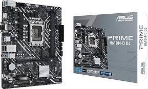 ASUS PRIME H610M-D D4 INTEL H610 LGA1700 DDR4 3200 HDMI VGA M2 USB3.2 COM MATX ASUS 5X PROTECTION III ARMOURY CRATE AI SUİTE 3