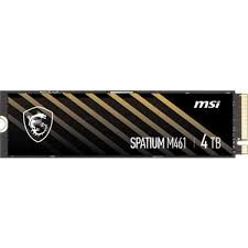 MSI SSD SPATIUM M461 PCIE 4.0 NVME M.2 4TB R:5000 W:4200