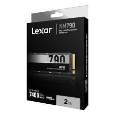 LEXAR SSD NM790 2TB HIGH SPEED PCIe GEN 4X4 M.2 NVMe UP TO 7400 MB/S READ AND 6500 MB/S WRITE LNM790X002T-RNNNG