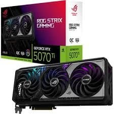 ASUS VGA ROG-STRIX-RTX5070TI-O16G-GAMING-NVIDIA-GEFORCE-RTX 5070 TI-16GB GDDR7-256bit--OC-2xHDMI-3xDP-RGB-DLSS4 EKRAN KARTI