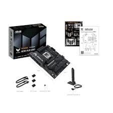 ASUS MB TUF GAMING X870E-PLUS WIFI7 AMD X870 AM5 DDR5 8000 HDMI 2xUSB4 4x M2 USB3.2 WiFi 7 + BT AURA RGB 2.5Gbit LAN ATX 16+2+1+1 Güç Aşamaları, Çift USB4, Gelişmiş AI Bilgisayarları için Hazır