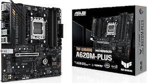 ASUS TUF GAMING A620M-PLUS WIFI AMD A620 AM5 DDR5 6400 2xDP HDMI Çift M2 USB3.2 AX WiFi -BT AURA RGB 2.5Gbit LAN mATX ASUS TUF PROTECTION