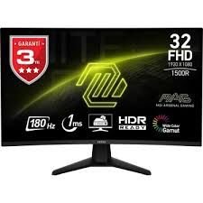 MSI 31.5'' MAG 32C6 1920x1080 (FHD) 16:9 CURVE 1500R VA 180HZ 1MS ADAPTIVE-SYNC GAMING MONITOR