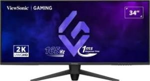VIEWSONIC VX3480-2K-PRO 34'' WQHD 21:9 165Hz 1ms FreeSync Premium 2xHDMI, 1xDP Yükselik Ayarlanabilir Gaming Monitor