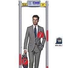 PERKOTEK SEC 960 Metal Kapı Üst Arama Dedektörü 33 Zone Bölgeli