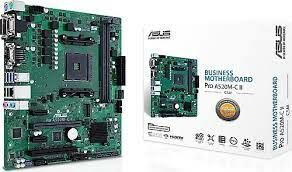 ASUS PRO A520M-C II/CSM AMD A520 AM4 DDR4 4600 DP HDMI DVI VGA M2 USB3.2 COM PCI TPM mATX ASUS 5X PROTECTION III UCRETSIZ UZAKTAN YONETIM YAZILIMI