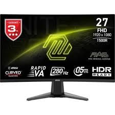 MSI 27 MAG 276CXF 1920x1080 (FHD) CURVE 1500R RAPID VA 280HZ 0.5MS (GTG) ADAPTIVE-SYNC SIYAH GAMING MONITOR