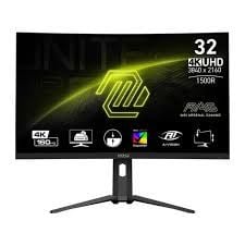 MSI 32 MAG 321CUPDF 3840x2160 (UHD) CURVE 1500R VA 160HZ 0.5MS (GTG) FREESYNC PREMIUM GAMING MONITOR