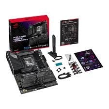 ASUS MB ROG STRIX B860-F GAMING WIFI Intel B860 LGA1851 DDR5 9066 DP HDMI 4x M2 USB3.2 Gen 2x2 WiFi 7 + BT AURA RGB 2.5Gbit LAN ATX 16+1+2+1 Güç Aşamaları, 1xGen5 M.2, ASUS MB AI Advisor, Thunderbolt 4