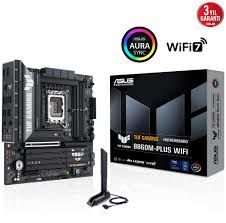 ASUS MB TUF GAMING B860M-PLUS Intel B860 LGA1851 DDR5 8800 DP HDMI Type-C 3x M2 USB3.2 Gen 2x2 AURA RGB 2.5Gbit LAN mATX 12+1+2+1 Güç Aşamaları, 1xGen5 M.2, Ready for Advanced AI PC