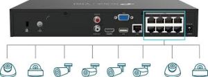 TP-LINK VIGI NVR1008H-8P 16MP 2 USB 80 Mbps 8 CHANNEL SATA INTERFACE NETWORK VIDEO RECORDER