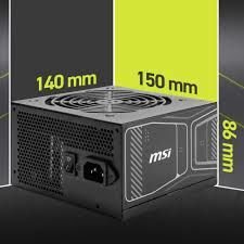 MSI PSU MAG A850GN PCIE5 850W 80+ GOLD POWER SUPPLY