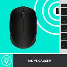 LOGİTECH B170 KABLOSUZ MOUSE-SİYAH 910-004798