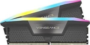 CORSAIR CMH32GX5M2B6000Z28 32GB (2x16GB) DDR5 DRAM 6000MT/s CL28 AMD EXPO & INTEL XMP VENGEANCE RGB MEMORY KIT