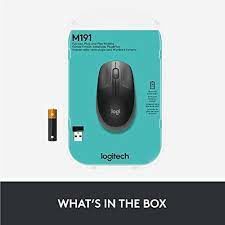 LOGITECH M191 BÜYÜK BOY USB ALICILI 1.000 DPI KABLOSUZ MOUSE-GRİ 910-005922