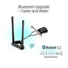 ASUS PCE-AXE59BT WIFI6E TRI-BAND KABLOSUZ PCIE ADAPTOR BLUETOOTH (ANTEN)