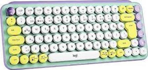 LOGITECH POP KEYS KABLOSUZ MEKANİK KLAVYE - SARI & LİLA 920-010819