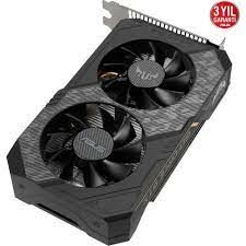ASUS GEFORCE TUF-GTX1650-4GD6-P-V2-GAMING 4GB GDDR6 128bit 1620Mhz 1xDVI 1xHDMI 1xDP EKRAN KARTI