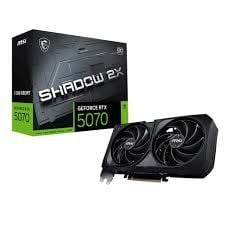 MSI VGA GEFORCE RTX 5070 12G SHADOW 2X OC RTX5070 12GB GDRR7 192B DX12 PCIE 5.0 X16 (3XDP 1XHDMI)
