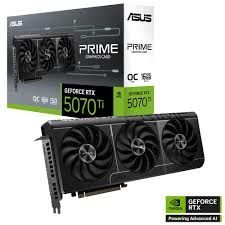 ASUS-PRIME-RTX5070TI-O16G-NVIDIA-GEFORCE-RTX 5070 TI-16GB GDDR7-256bit--OC-2xHDMI-3xDP-DLSS4 EKRAN KARTI