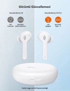 TT-BH053-WHT SoundLiberty 53 IPX8 TWS Kablosuz Kulaklık