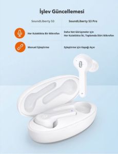 TT-BH053-WHT SoundLiberty 53 IPX8 TWS Kablosuz Kulaklık