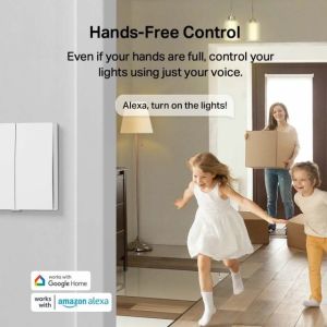 TAPO-S220 Smart Light Switch 2 Gang 1 Way