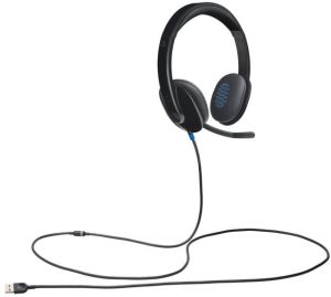 LOGITECH H540 USB GÜRÜLTÜ ÖNLEYİCİ MİKROFONLU KABLOLU KULAKLIK-SİYAH 981-000480
