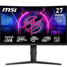 MSI 27 MPG 275CQRXF RAPID VA 2560x1440 (WQHD) 16:9 CURVE 1500R RAPID 240HZ 0.5MS FREESYNC PREMIUM PRO GAMING MONITOR