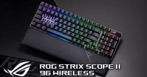 ASUS ROG STRIX SCOPE II 96 WL/NX SNOW/PBT/UK WIRELESS OYUNCU KLAVYESİ 3 FARKLI BAĞLANTI (2.4GHz RF, BLUETOOTH, KABLOLU) ROG NX SNOW MEKANİK SWITCH AURA SYNC RGB VE BİLEK DESTEĞİ İNGİLİZCE