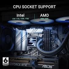 ASUS PRIME LC 360 ARGB SIVI SOĞUTUCU ÖZEL TASARLANMIŞ CPU TEMAS ALANI VE KANATÇIKLI KANALLARA SAHİP SONSUZ AYNA LENS SEÇENEKLERİ OLAN SU BLOĞU, ARGB FANLAR VE AURA AYDINLATMA 6 YIL GARANTİ