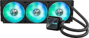 ASUS PRIME LC 360 ARGB SIVI SOĞUTUCU ÖZEL TASARLANMIŞ CPU TEMAS ALANI VE KANATÇIKLI KANALLARA SAHİP SONSUZ AYNA LENS SEÇENEKLERİ OLAN SU BLOĞU, ARGB FANLAR VE AURA AYDINLATMA 6 YIL GARANTİ