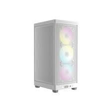 CORSAİR 2000D RGB AİRFLOW, 3X120MM RGB FAN, MİNİ-ITX SMALL-FORM-FACTOR BİLGİSAYAR KASASI, BEYAZ (CC-9011247-WW)