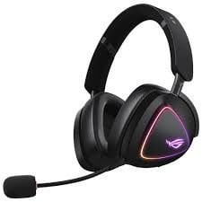 ASUS ROG DELTA II KABLOSUZ OYUN KULAKLIĞI (50MM TİTANYUM SÜRÜCÜLER ROG SPEEDNOVA 10MM SÜPER GENİŞ BANT MİKROFON 153-SAAT PİL ÖMRÜ DUALFLOW SES BT 2.4GHZ 3.5MM PC SWITCH PS4 PS5 XBOX