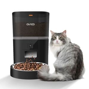 QQ005-S WiFi Camera Pet Feeder – Siyah