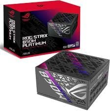ASUS ROG-STRIX-850P TAM MODÜLER GÜÇ KAYNAĞI, 80 PLUS PLATİNUM SERTİFİKALI, ATX 3.1, GaN MOSFET, AKILLICA VOLTAJ DÜZENLEYİCİ, 10 YIL GARANTİ
