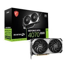MSI VGA GEFORCE RTX 4070 SUPER 12G VENTUS 2X OC RTX4070S 12GB GDDR6X 192B DX12 PCIE 4.0 X16 (3XDP 1XHDMI)