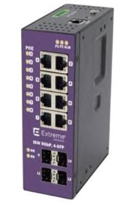 16804 ISW 8-port POE+ Gigabit w 4-port SFP Operating Temperature -40C - +75C