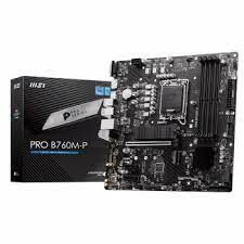 MSI PRO B760M-P SOKET 1700 DDR5 6800MHZ(OC) PCI-E Gen4 2X M.2 USB3.2 DP HDMI GIGABIT LAN mATX