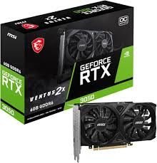 MSI VGA GEFORCE RTX 3050 VENTUS 2X 6G OC RTX3050 6GB GDDR6 96B DX12 PCIE 4.0 X8 (1XDP 2XHDMI)