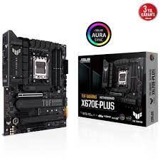 ASUS MB TUF GAMING X670E-PLUS AMD X670E AM5 DDR5 6400 DP HDMI 4X M2 USB3.2 AURA RGB 2.5GBİT LAN ATX 128GB’A KADAR RAM DESTEĞİ PCIE5.0 ASUS 5X PROTECTION III