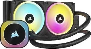CORSAIR CW-9061001-WW iCUE LINK H100i RGB AIO 240 mm RADYATÖR RGB AYDINLATMA SIVI CPU SOĞUTUCUSU (Intel 1700 Intel 1200 Intel 1150 Intel 1151 Intel 1156 Intel 2011 Intel 2066 AMD AM4 AMD AM5 AMD Str4)
