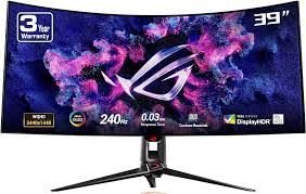 ASUS ROG STRIX PG39WCDM 39 GAMING 3440x1440 0.03ms 240Hz 450cd DP HDMI USB-C VESA 3YIL ELMB HDR 400 AKILLI KVM YÜKSEKLİK AYARI USB-C PD90 W Monitör
