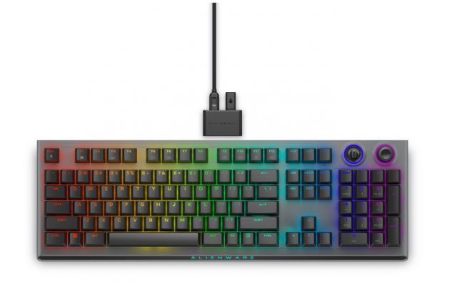 545-BBFL Alienware Üç Modlu Kablosuz Oyun Klavyesi AW920K ABD QWERTY siya