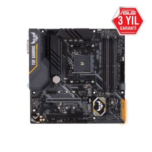 ASUS TUF B450M-PRO GAMING AMD B450 AM4 DDR4 4400 HDMI DVI Çift M2 USB3.1 AURA RGB mATX