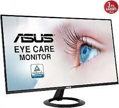 ASUS VZ27EHE 27 GAMING IPS FREESYNC 1920x1080 1MS 75HZ HDMI VGA VESA 3YIL EYECARE FLICKER-FREE CERCEVESIZ DUSUK MAVI ISIKULTRA SLIM MONITOR