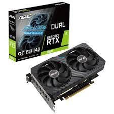 ASUS VGA GEFORCE RTX 3050 DUAL RTX3050 O8G V2 8GB GDDR6 128bit 1852MHz OC DVI HDMI DP RGB EKRAN KARTI