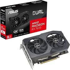 ASUS RADEON RX 7600 DUAL RX7600 O8G OC HDMI 3xDP RGB EKRAN KARTI